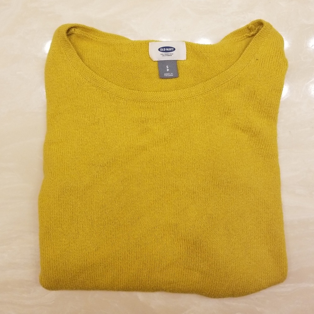 Old Navy Small Mustard Yellow Sweater
